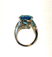 Ringe New Planet Dame in Weißgold Topazio blu PTA71BT1 - PTA71BT1